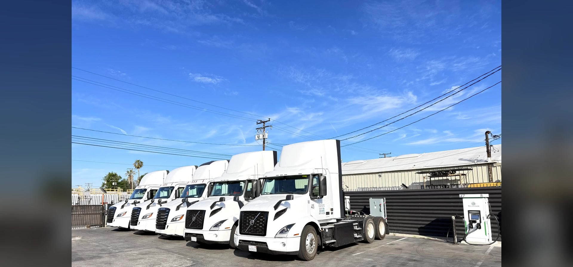 Electric truck fleet charging